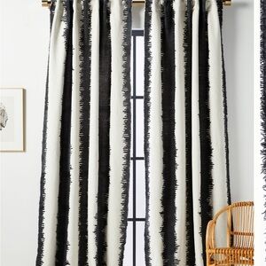 Anthropologie Curtains. 96x50. Black and white. Beautiful. Never used.